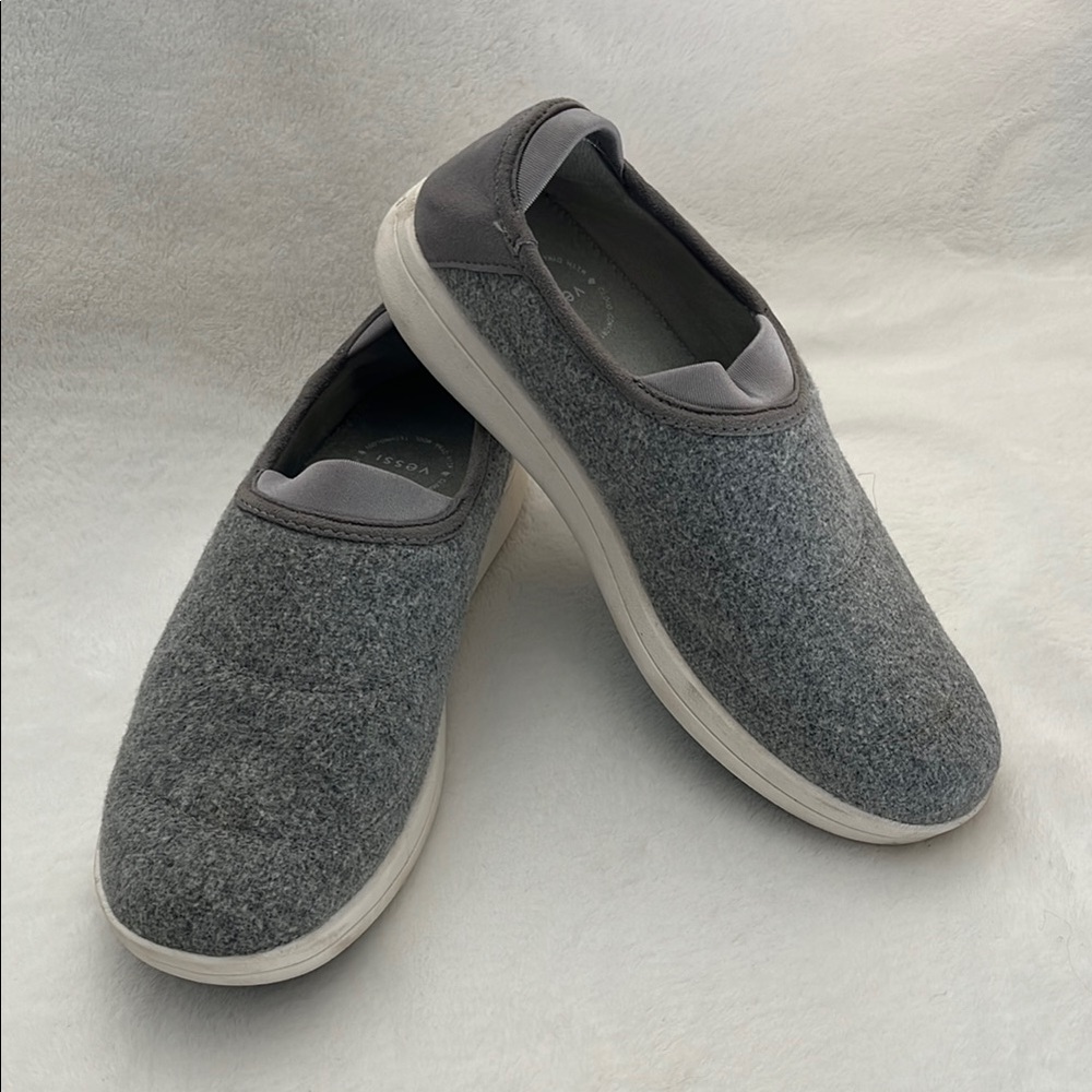 Vessi men’s 9 Gray Sunday Slip-On Wool Slipp